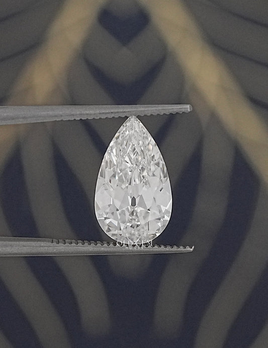 3.10 Carat Old Mine Pear Lab Loose-DE/VS