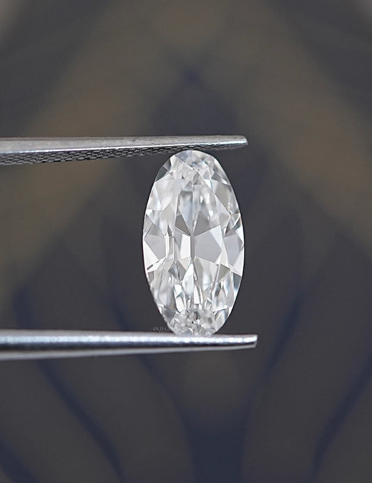 Old Mine Moval Lab Diamond --2.60 Ct