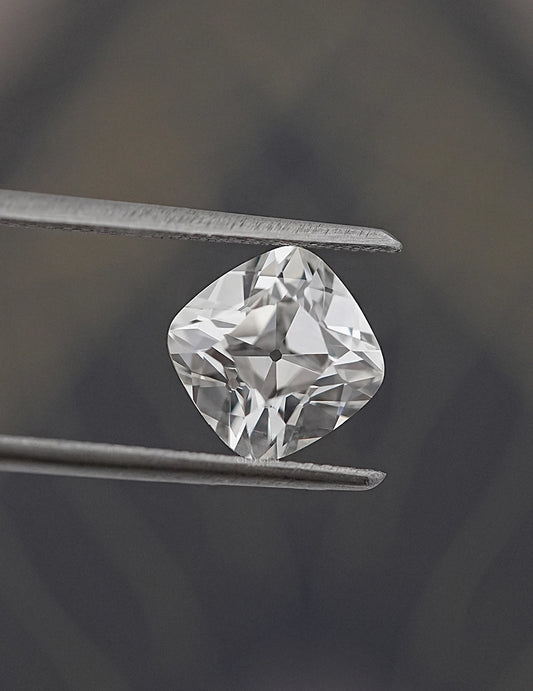 Square-Shape Old Mine Cushion Lab Diamond -- 3.02 Ct