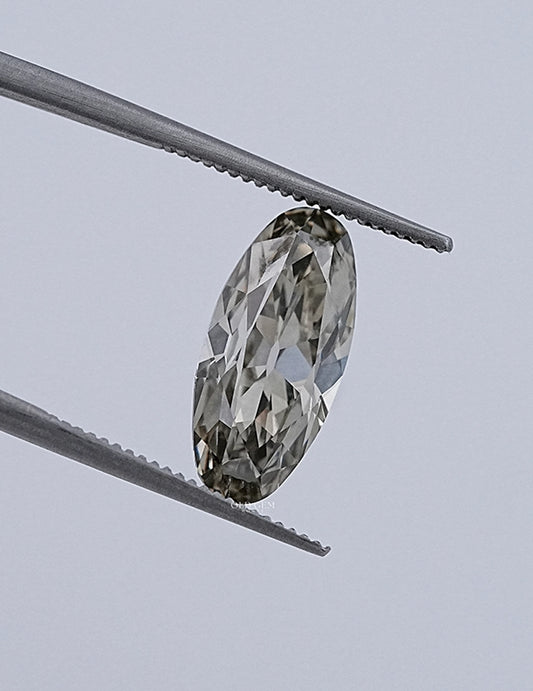 Old Mine Gray Moval Lab Diamond