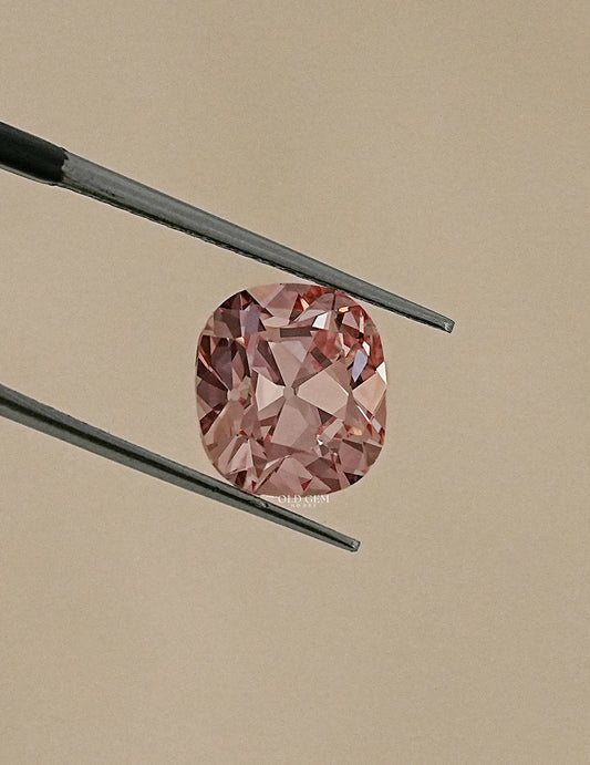 Fancy Vivid Pink Old Mine Cushion Cut Loose Diamond