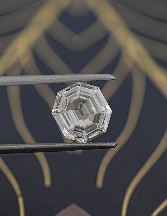 3.10 Carat Loose Old Mine Hexagon Cut Diamond Lab Grown Diamond