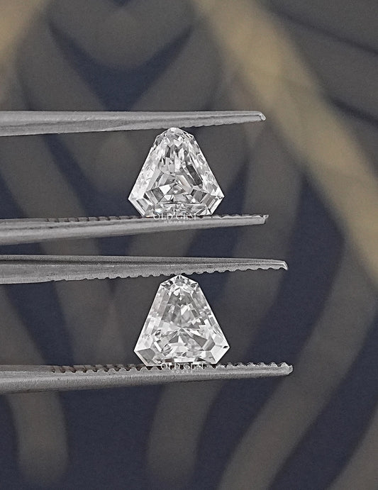 Shield Cut Lab Grown Loose Diamond Matching Pair