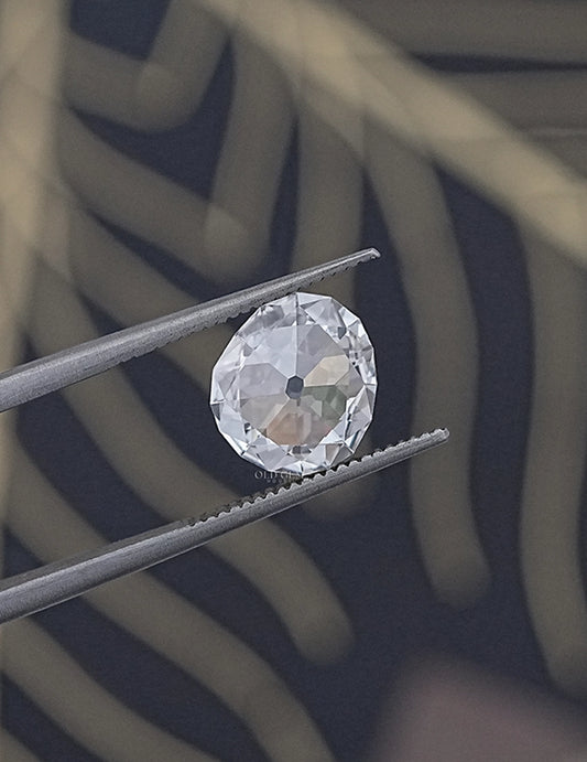 Rose Cut Old Mine Oval Loose Diamond Lab Grown Diamond
