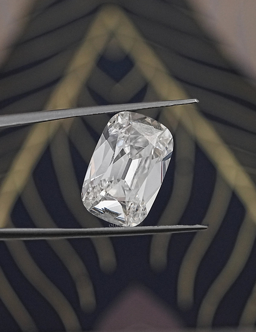 Certified Old Mine Cut Lab Grown Diamond - 10 Carat Lab Grown Diamond