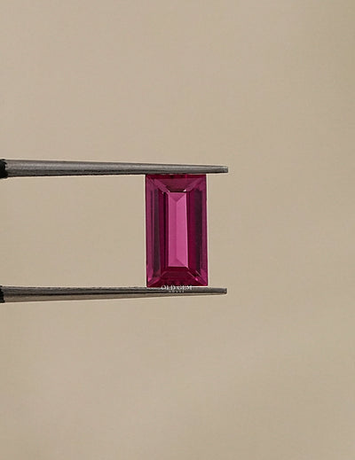 2.00 Carat Pink Baguette Cut Loose Gemstone