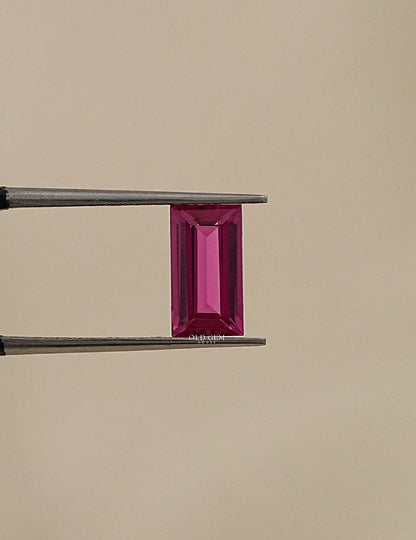 2.00 Carat Pink Baguette Cut Gemstone Lab Diamond