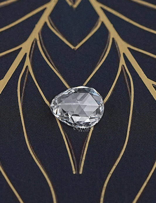 2.50 Carat Rose Cut Egg Shape Loose Diamond Lab Grown Diamond