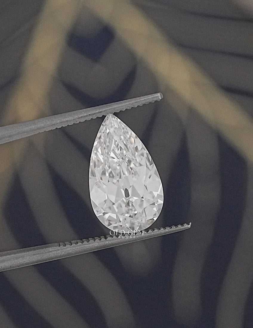 3.10 Carat Old Mine Pear Lab Loose-DE/VS