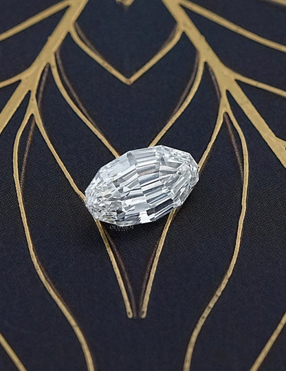 Step Cut Oval Lab Grown Loose Diamond Lab Grown Diamond