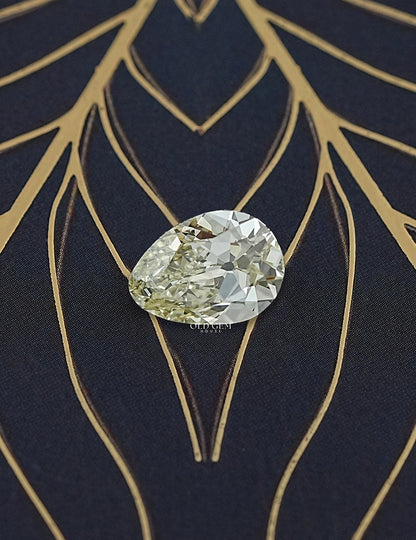 3.48 Carat Old Mine Pear Cut Loose Diamond Lab Grown Diamond