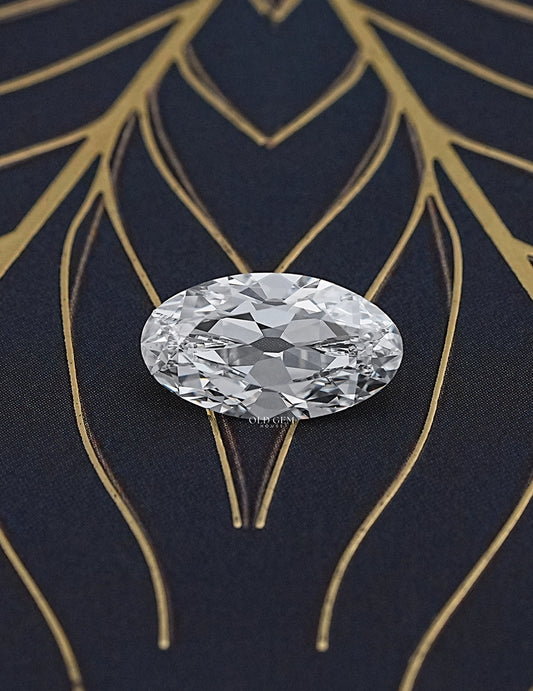 5.10 Carat Old Mine Moval Cut Lab Loose Diamond Lab Grown Diamond