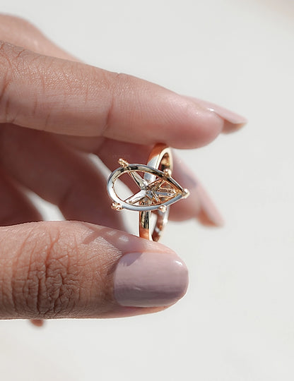 Pear Shape Semi Mount Engagement Ring Engagement Ring