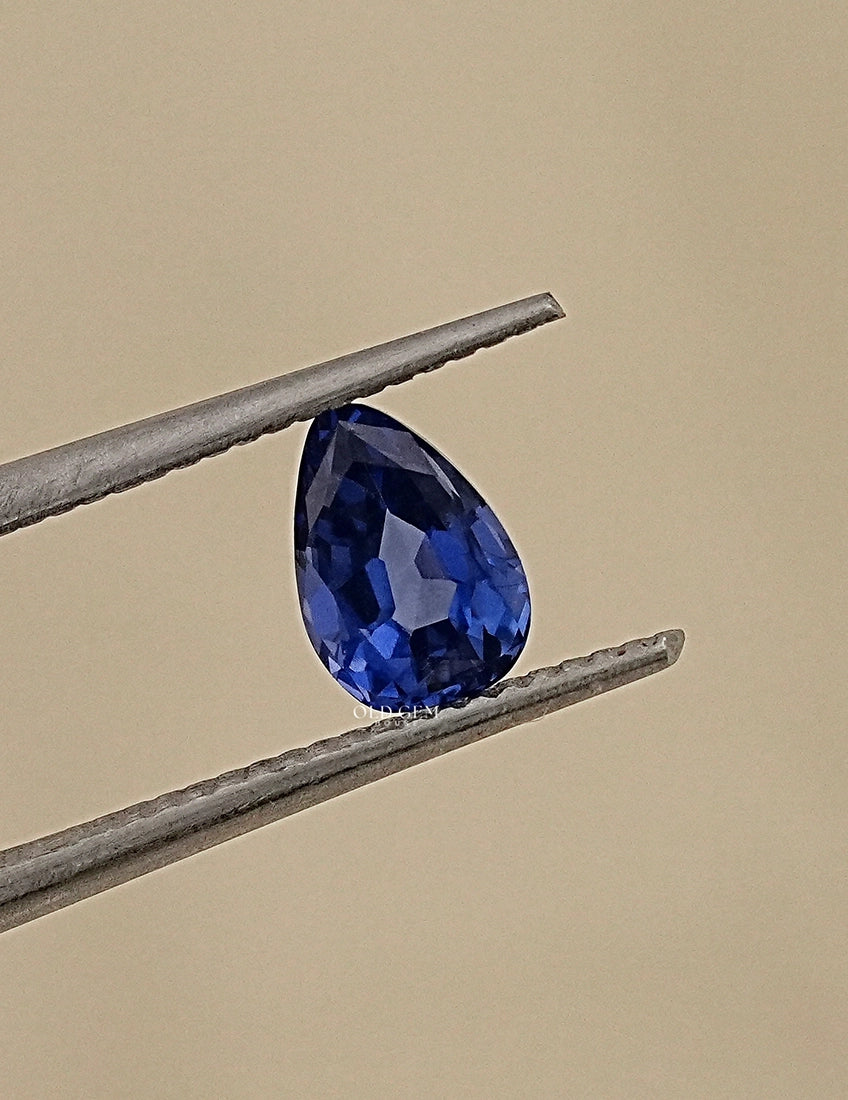 Blue Pear Cut Lab Loose Gemstone Gemstone