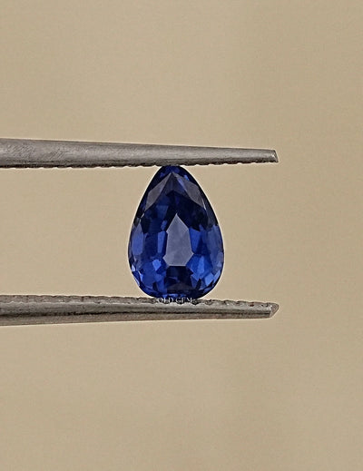 Blue Pear Cut Lab Loose Gemstone