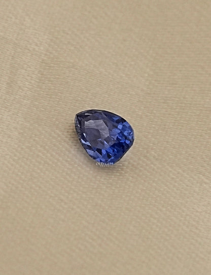 Blue Pear Cut Lab Loose Gemstone Gemstone