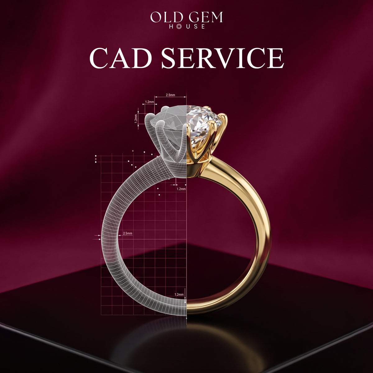 Custom CAD Jewelry Design Service