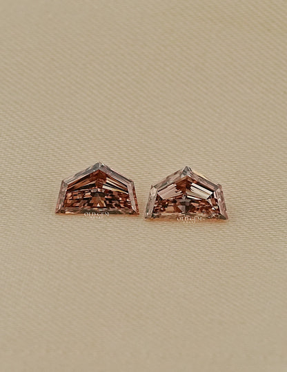 Cadillac Step Cut Lab Loose Champagne Diamond Lab Grown Diamond