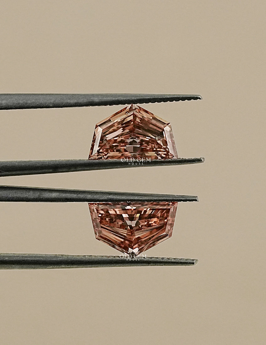 Cadillac Step Cut Lab Loose Champagne Diamond Lab Grown Diamond