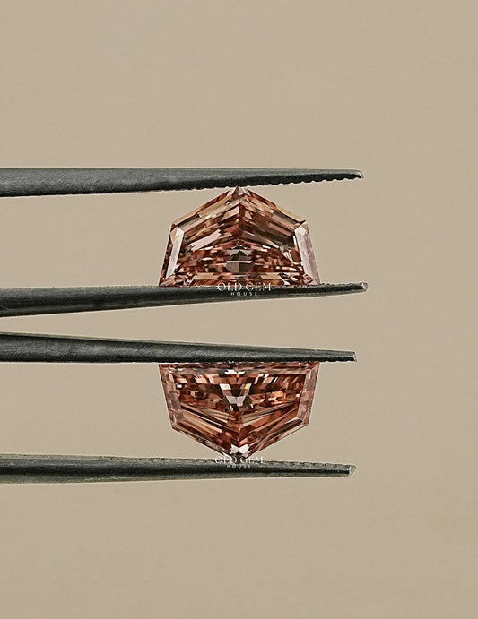 Cadillac Step Cut Lab Loose Champagne Diamond Lab Grown Diamond