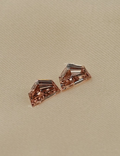 Cadillac Step Cut Lab Loose Champagne Diamond Lab Grown Diamond