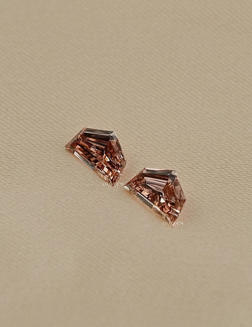 Cadillac Step Cut Lab Loose Champagne Diamond Lab Grown Diamond