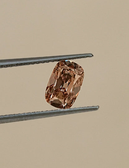 Old Mine Cushion Cut Champagne Diamond Lab Grown Diamond
