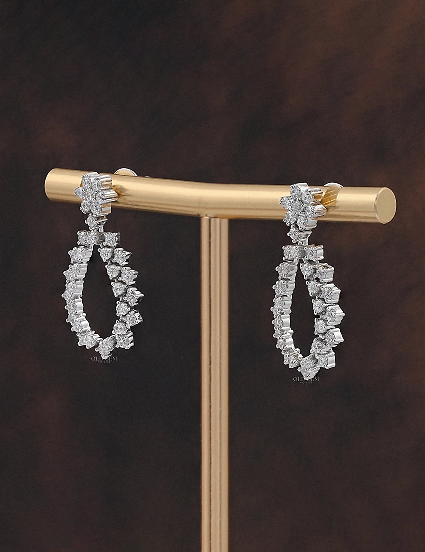 Pear Shape Drop Earrings