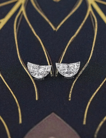 Crescent Half Moon Lab Diamond Loose