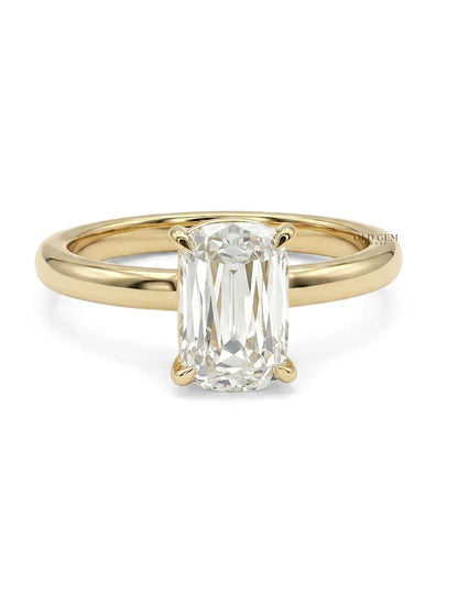 Georgian Criss Cut Diamond Solitaire Engagement Ring Engagement Ring
