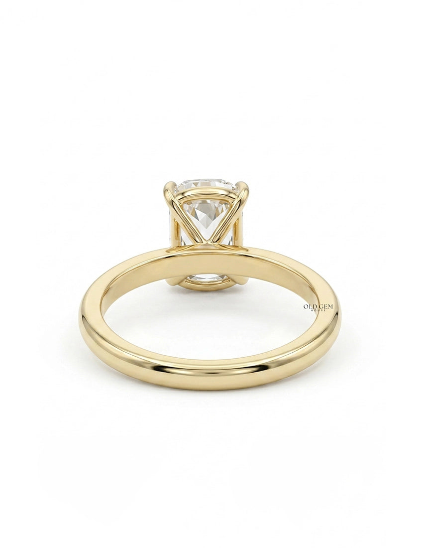 Georgian Criss Cut Diamond Solitaire Engagement Ring Engagement Ring
