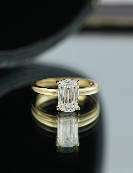 Criss Cut Solitaire Diamond Ring Engagement Ring