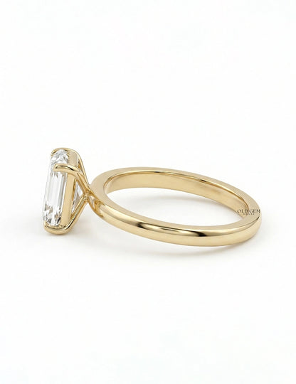 Georgian Criss Cut Diamond Solitaire Engagement Ring Engagement Ring
