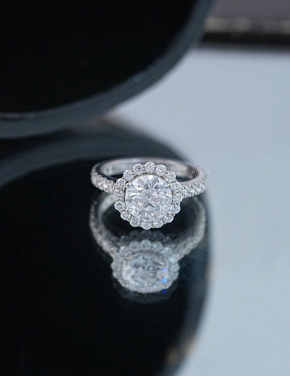 Old European Cut Halo Ring