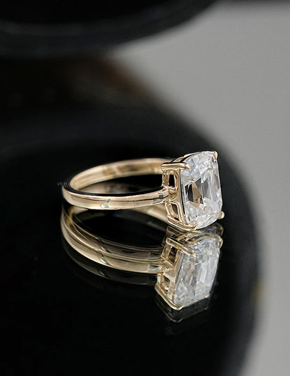 Old Mine Cushion Solitaire Ring