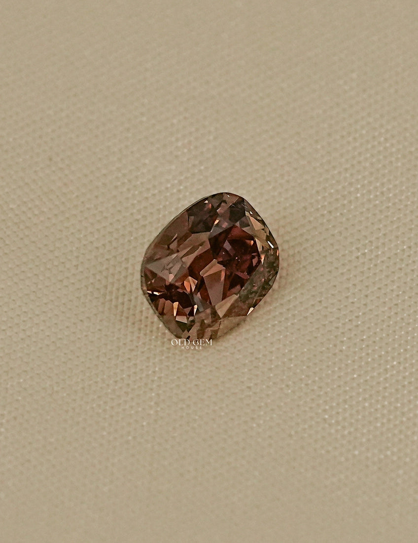 Fancy Brown Old Mine Cushion Cut Lab Grown Diamond Lab Grown Diamond