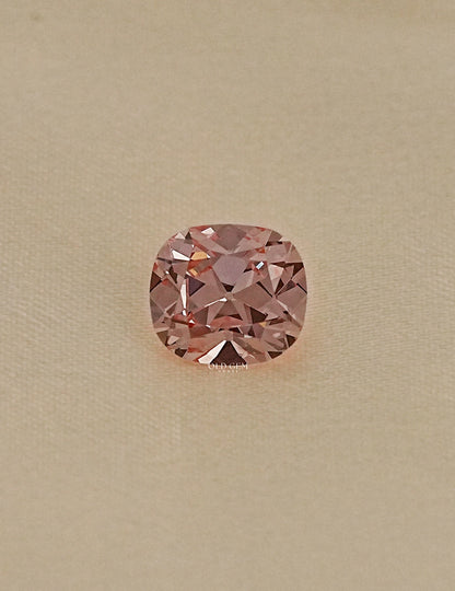 Fancy Vivid Pink Old Mine Cushion Cut Loose Diamond