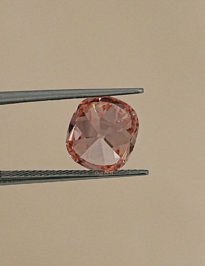 Fancy Vivid Pink Old Mine Cushion Cut Loose Diamond
