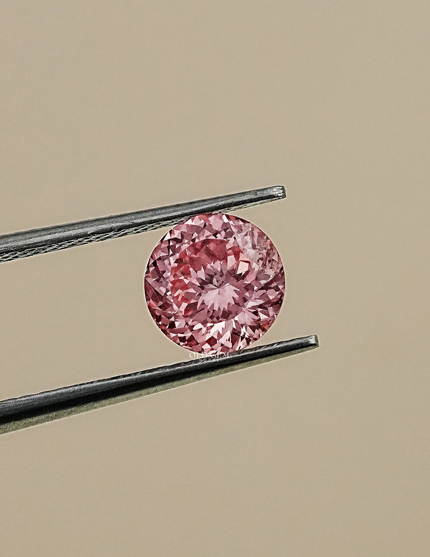 Fancy Vivid Pink Portuguese Cut Lab Diamond Loose