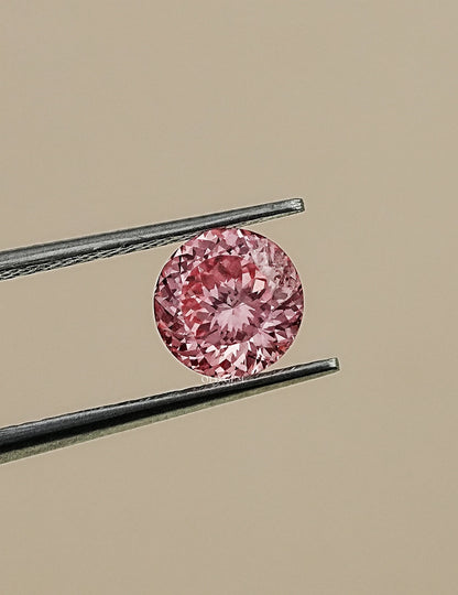 Fancy Vivid Pink Portuguese Cut Lab Diamond Loose
