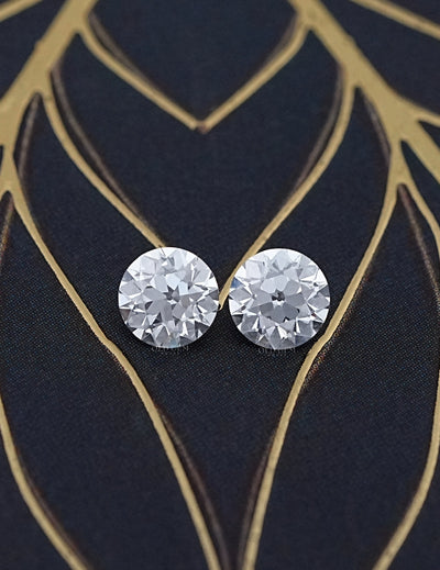 Lab Grown Old European Round Cut Diamond Pairs