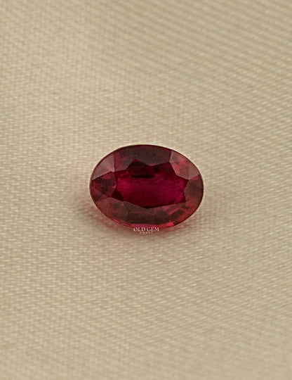 Pigeon Blood Ruby Oval Cut Lab Loose Diamond Gemstone