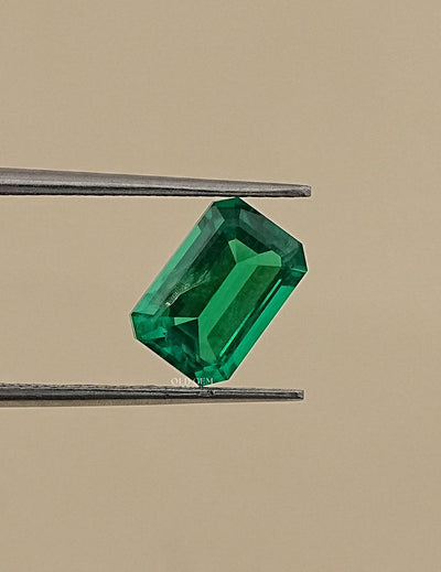 Green Colombian Emerald Cut Loose Gemstone