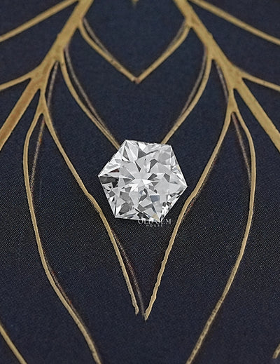 Hexagon Cut Lab Grown Diamond 2.50 Carat