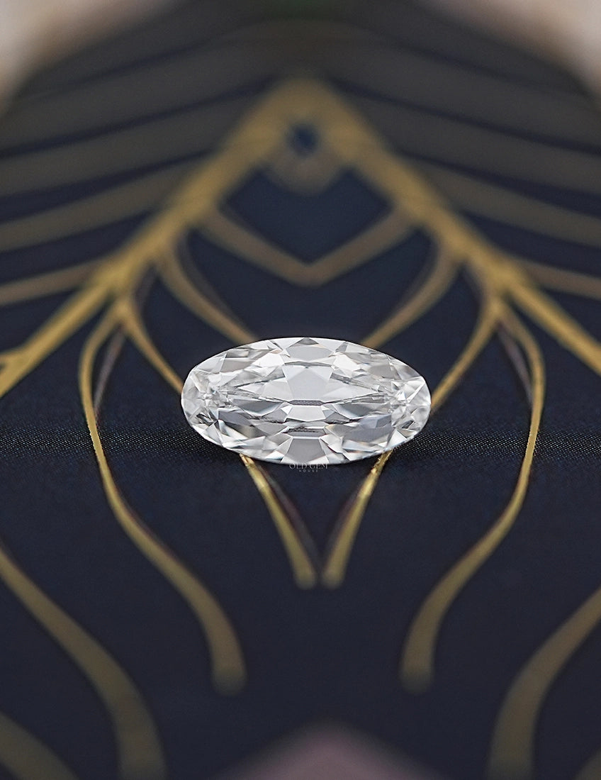 Old Mine Moval Lab Diamond --2.60 Ct