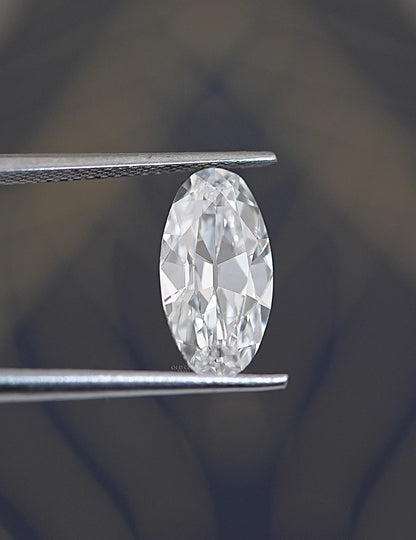 Old Mine Moval Lab Diamond --2.60 Ct