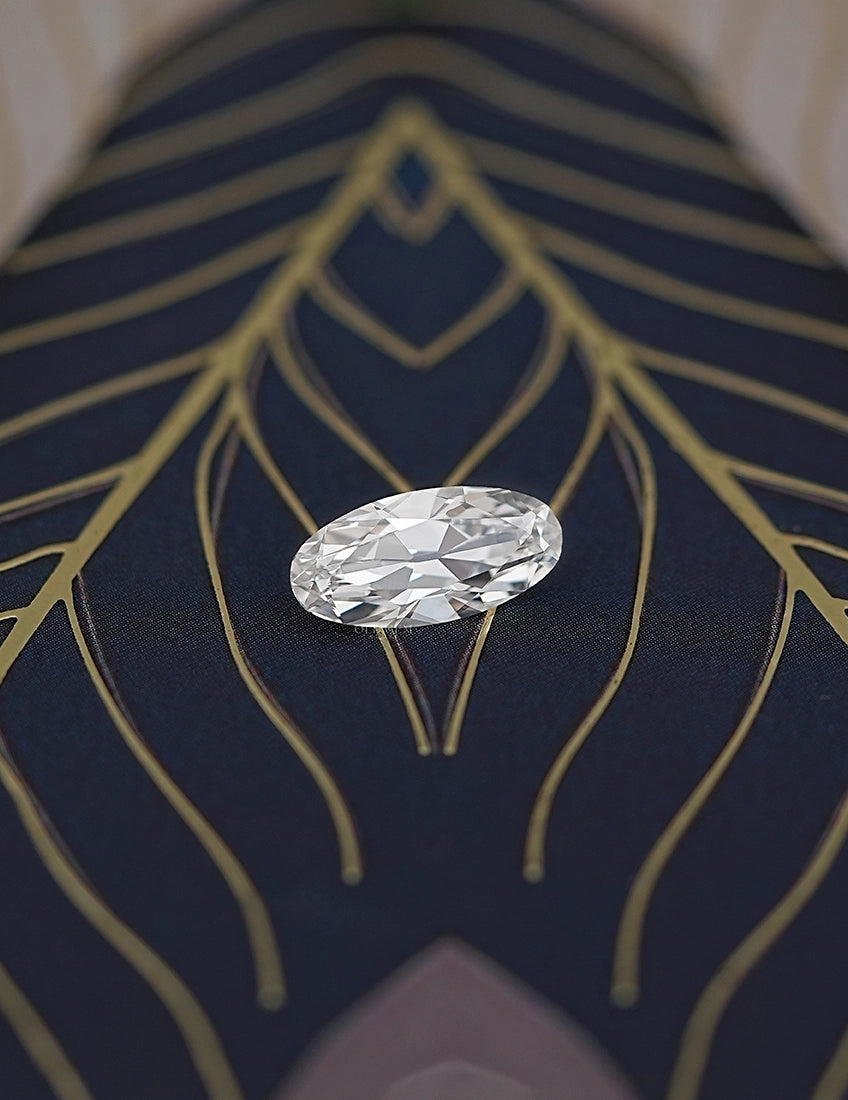 Old Mine Moval Lab diamond -- 3.10 Ct