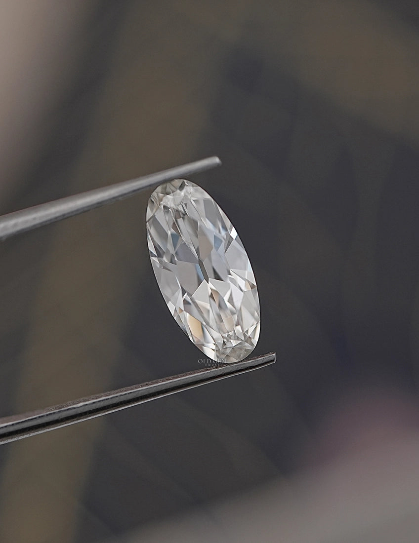 Old Mine Moval Lab diamond -- 3.10 Ct