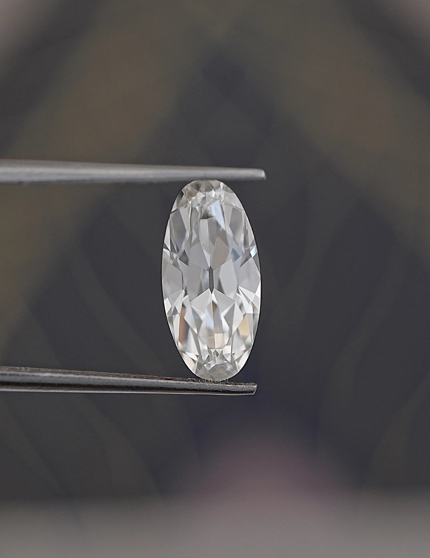 Old Mine Moval Lab diamond -- 3.10 Ct