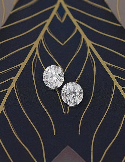 Paired Old European Round Lab Diamond -- 5.00 TCW Lab Grown Diamond
